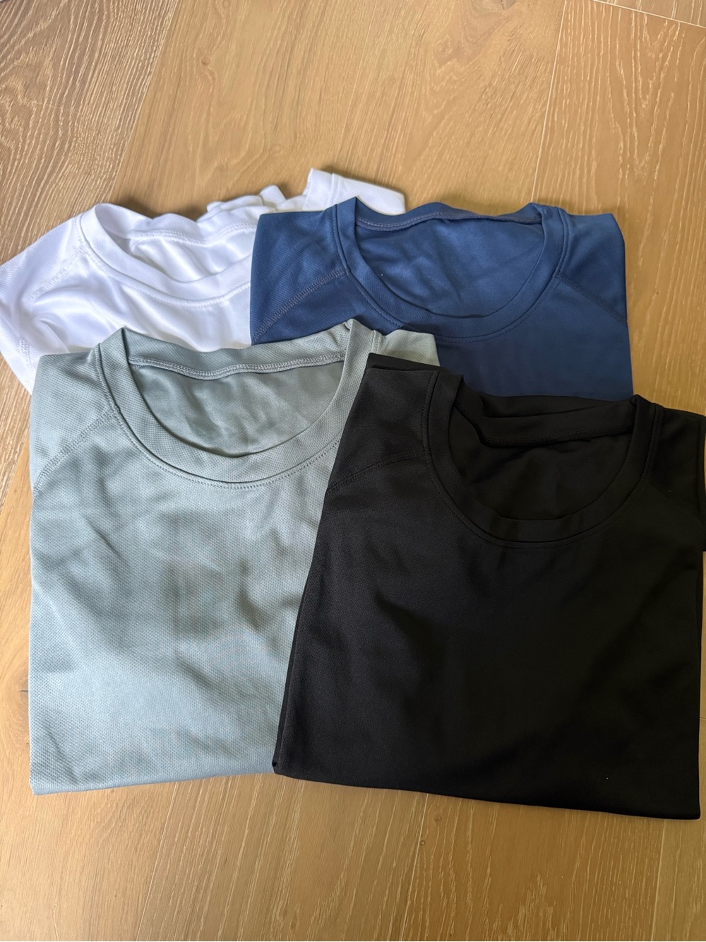 Amazon Men's Crew Neck Tee-Black, White, Navy, Grey (lulu look-alike)